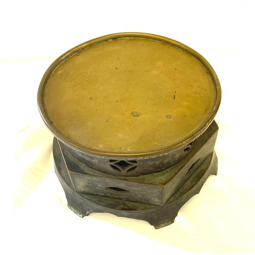 17 - Antique Chinese bronze Censer / vase stand, approximate measures