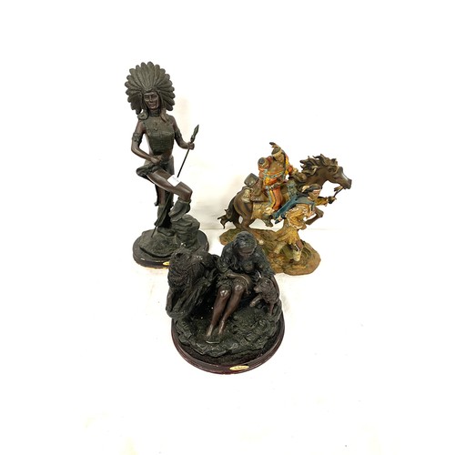 79 - Selection of Indian resins figures, height of tallest 16 inches