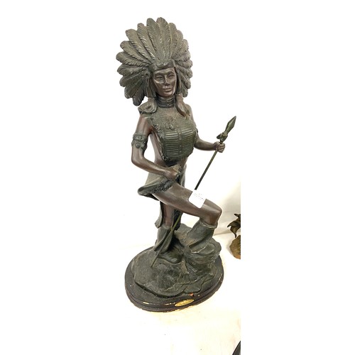 79 - Selection of Indian resins figures, height of tallest 16 inches