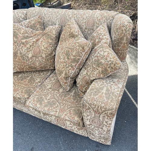 559 - Vintage re-upholstered 2 seater sofa, approximate measurements: Width 60 inches, Depth 36 inches, He... 