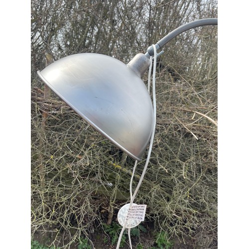 541 - Metal industrial style standard lamp, untested, overall height 63 inches