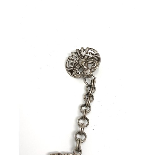 1 - Antique Chinese silver chatelaine measures approx 33cm drop chinese silver hallmarks
