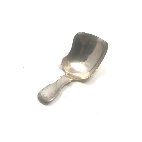 2 - Antique Victorian silver tea caddy spoon