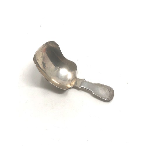 2 - Antique Victorian silver tea caddy spoon
