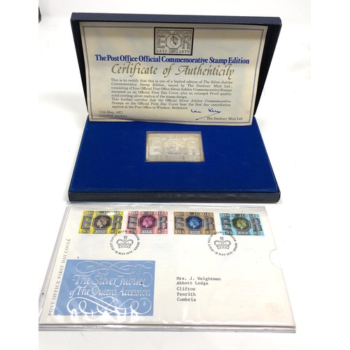 1 - Vintage Boxed limited edition the silver jubilee commemorative stamp edition includes 4 official pos... 