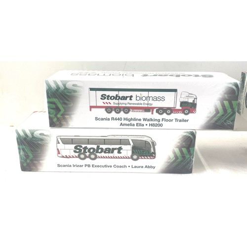 94 - Selection Eddie trucks includes Stobart 4649139 highline curtain side, 4649114 Ccannier pb coach Lau... 