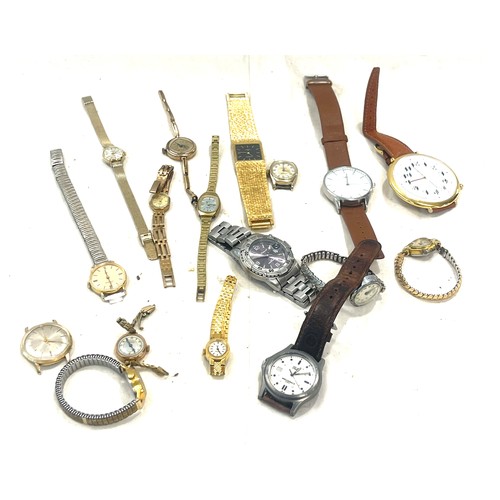 558 - Selection of mens and ladies wristwatches, all untested