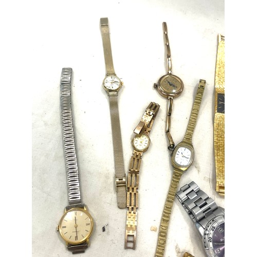 558 - Selection of mens and ladies wristwatches, all untested