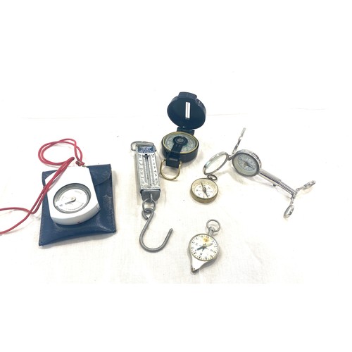 594 - Selection of assorted compass etc