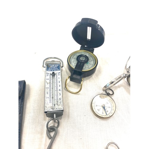 594 - Selection of assorted compass etc