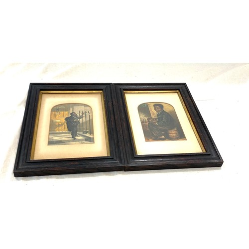 99 - 2 Antique framed children prints, published 1853 by G Baxter, Proprietor and patentee, London, appro... 