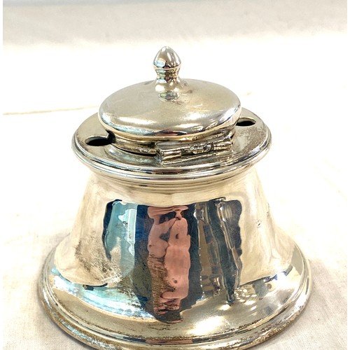 577 - Silver hallmarked inkwell