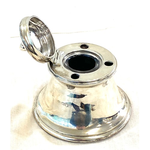 577 - Silver hallmarked inkwell