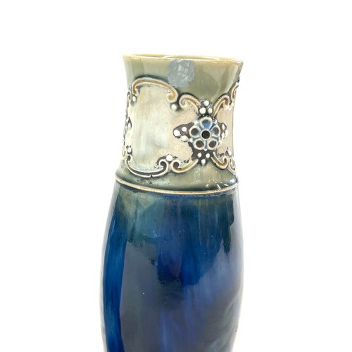 65 - Pair of Royal Doulton Lambeth Stoneware Vase 6208 by hd Christine Abbott c1910, a very nice art nouv... 