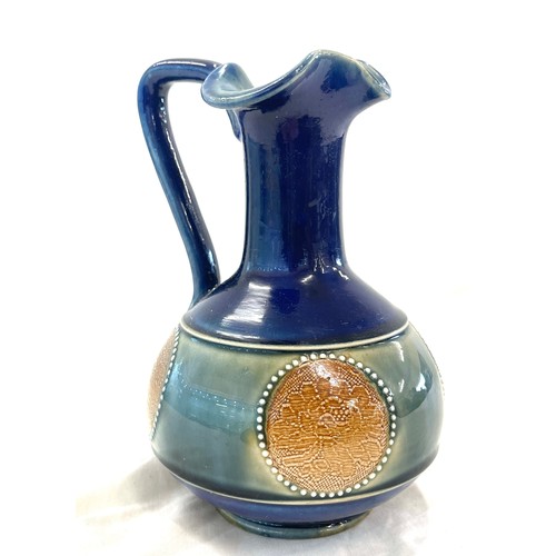 126 - Antique Royal Doulton Stoneware ewer, good overall condition, approximate height 7.5 inches