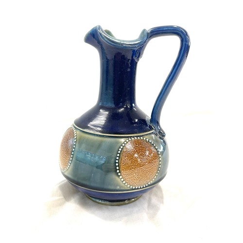 126 - Antique Royal Doulton Stoneware ewer, good overall condition, approximate height 7.5 inches