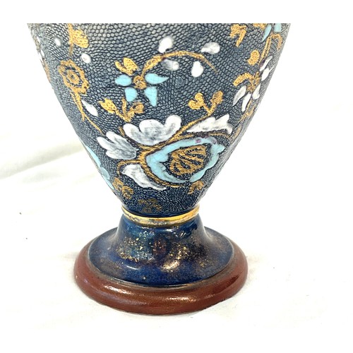 72 - Antique Royal Doulton Lambeth vase, overall good condition, approximate measurements: 8 inches, make... 