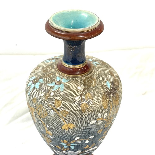 72 - Antique Royal Doulton Lambeth vase, overall good condition, approximate measurements: 8 inches, make... 