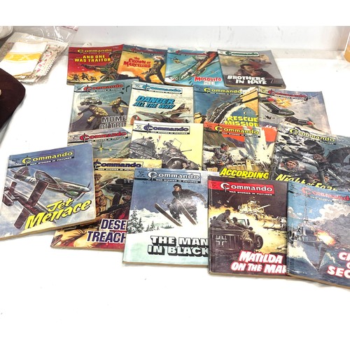 190 - Selection of Commando war stories in pictures comics , approximately 50