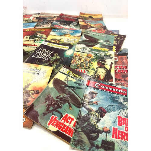 190 - Selection of Commando war stories in pictures comics , approximately 50