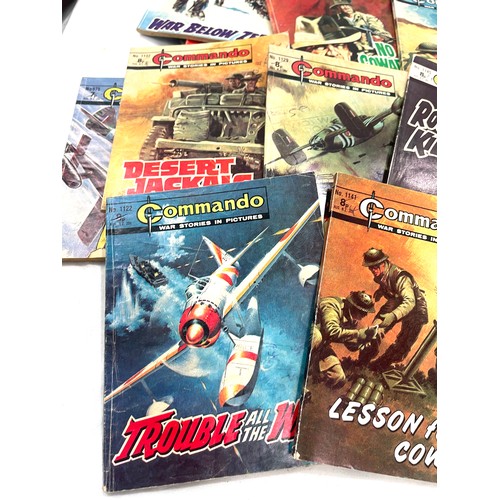 190 - Selection of Commando war stories in pictures comics , approximately 50