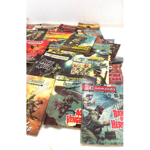 190 - Selection of Commando war stories in pictures comics , approximately 50