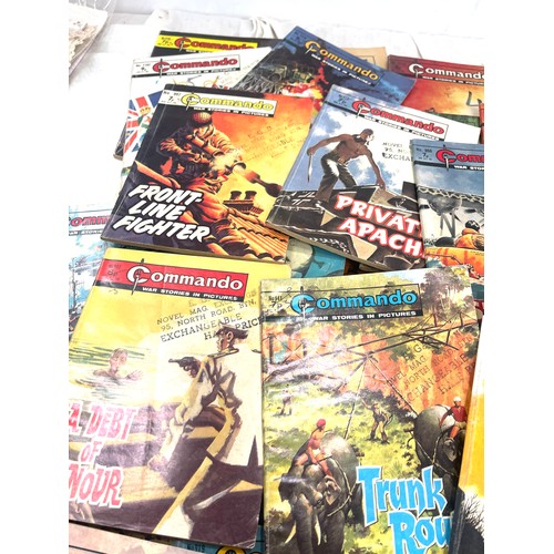 181 - Selection of Commando war stories in pictures comics , approximately 56