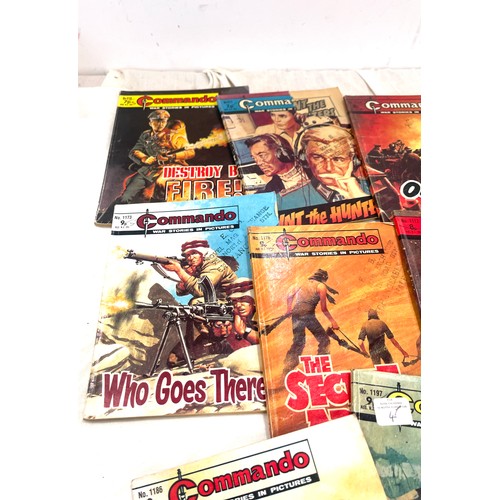 181 - Selection of Commando war stories in pictures comics , approximately 56