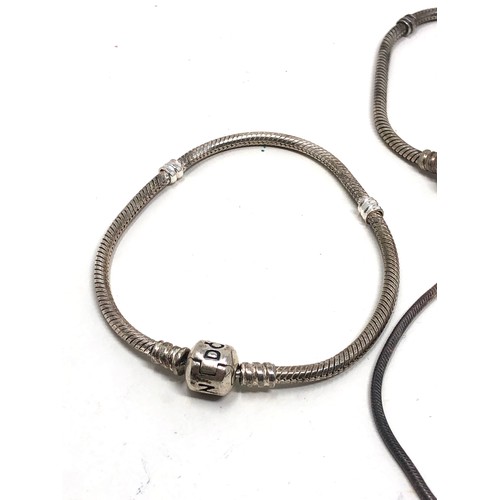 374 - 3 silver pandora bracelets