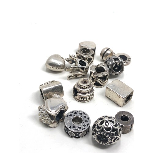 363 - 20 mixed brands silver charms