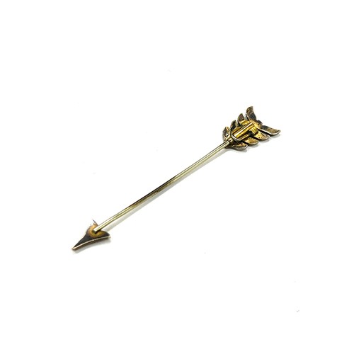 550 - Rose cut diamond Victorian jabot pin