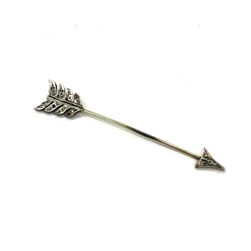 550 - Rose cut diamond Victorian jabot pin