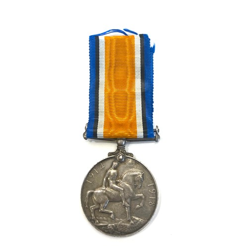 607 - WW1 British war medal  3043 PTE A Wood RAMC
