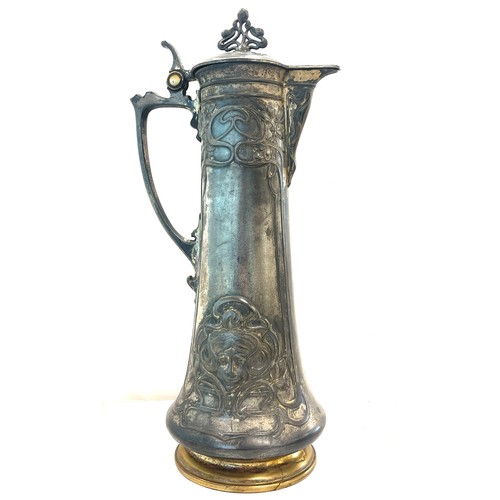 67 - Large art nouveau WMF jug, approximate measurement: 16
