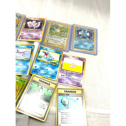 58 - Selection of Pokemon cards, 2 Halp (1995), 1 x Promo (1995), 2 x Halo (2022), 10 x Jap (1996)