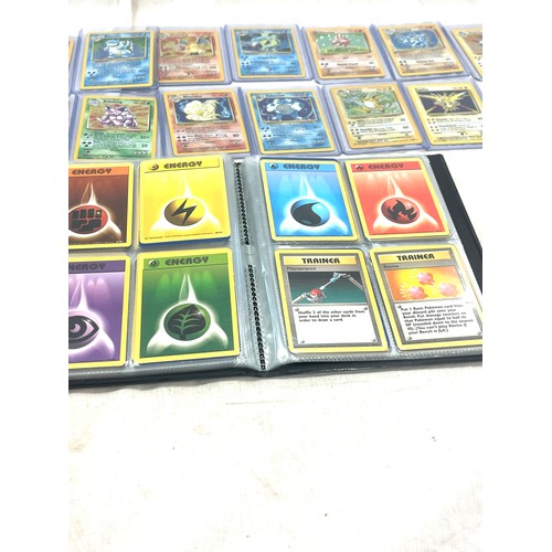 108 - Pokemon base set, near complete, to include 13 x Holographic (including Charizard)