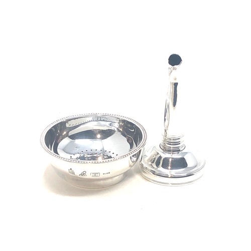 107 - Silver hallmarked wine funnel weight 85g