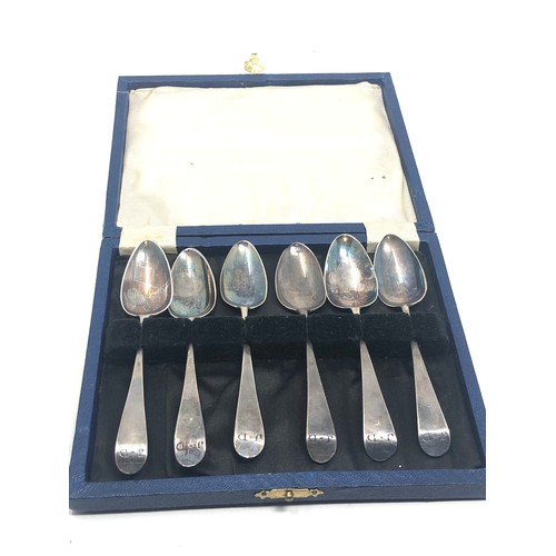 90 - Set of 6 Georgian silver tea spoons