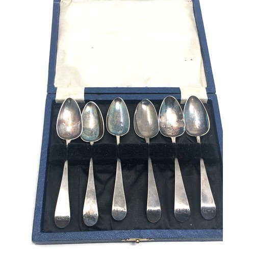 90 - Set of 6 Georgian silver tea spoons