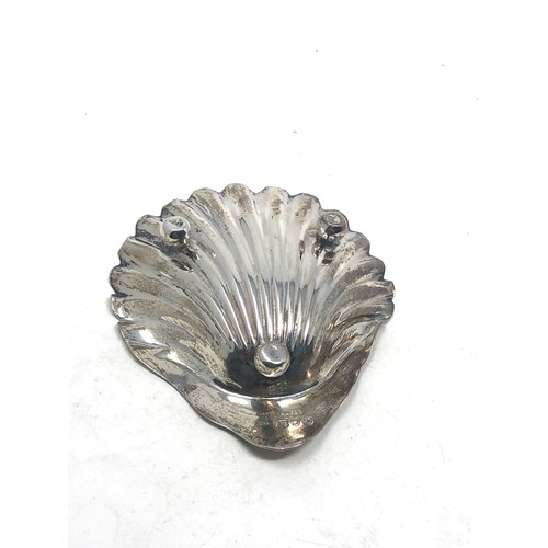 79 - Mappin & webb silver shell dish weight 65g