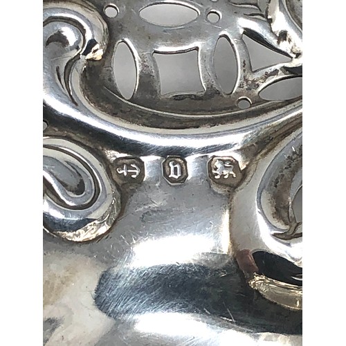 80 - Antique silver sweet dish Birmingham silver hallmarks weight 67g