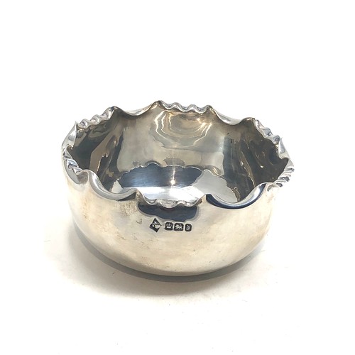 91 - Antique silver sugar bowl by mappin brothers Sheffield silver hallmarks weight 82g