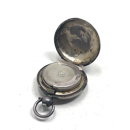 104 - Antique silver sovereign case age related wear and dents