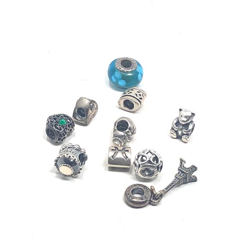 364 - 10 pandora silver charms