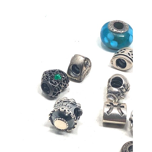 364 - 10 pandora silver charms