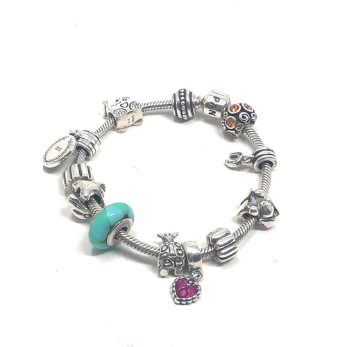 360 - silver pandora bracelet & charms