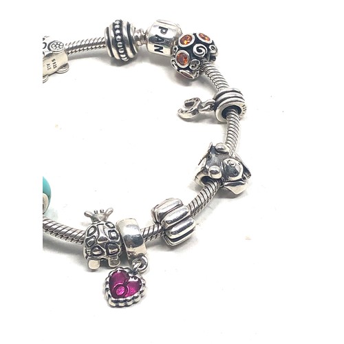 360 - silver pandora bracelet & charms