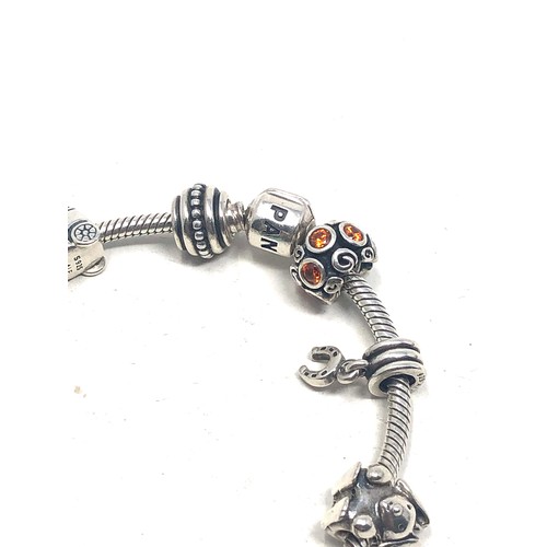 360 - silver pandora bracelet & charms