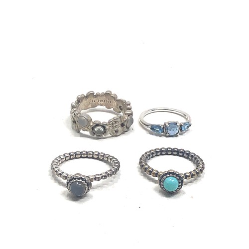 339 - 4 silver pandora rings