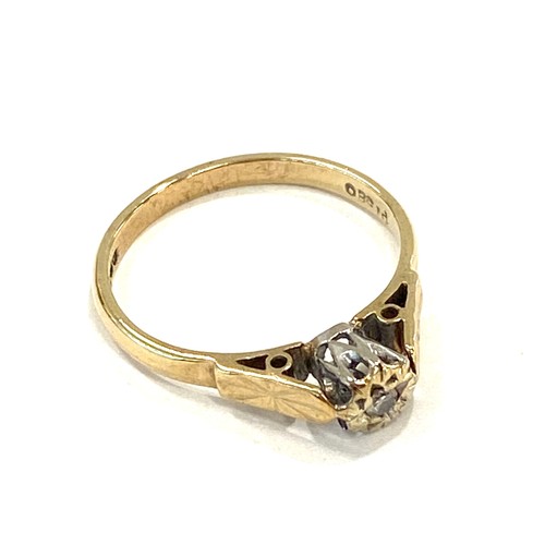 558 - Ladies 9ct gold and diamond dress ring, approximate weight 2.2g, ring size O